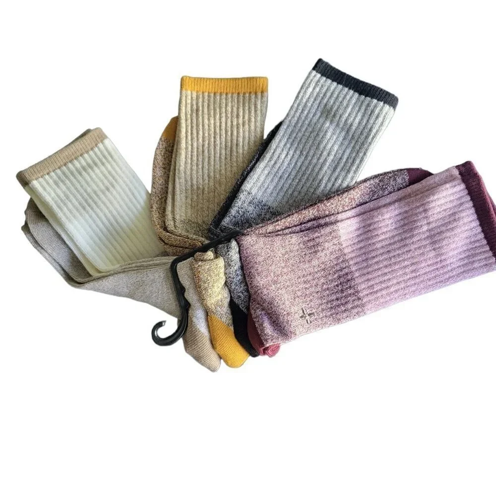 MEN'S Sun Stone 4-Pack Socks.  One Size. Cotton/Spandex/Polyester.